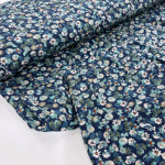 Moonlight Flowers Viscose Twill