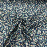 Moonlight Flowers Viscose Twill