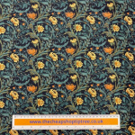 Black Morris Floral Viscose Twill