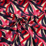 Abstract Ribbons Viscose Twill