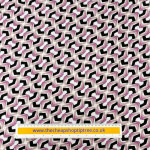 Mauve Geometric Viscose Challis