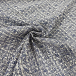 Blue Patterned Linen