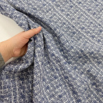 Blue Patterned Linen