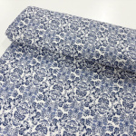 Blue Patterned Linen