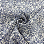 Blue Patterned Linen