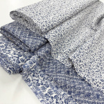Blue Patterned Linen