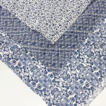 Blue Patterned Linen