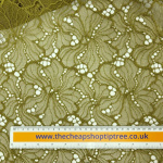 Olive Green Corded Lace