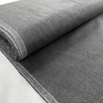 Dark Grey Poly Wool Suiting