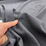 Dark Grey Poly Wool Suiting