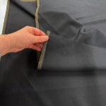 Q1330 Black Poly Wool Suiting