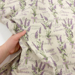 Provence Lavender Bunches Linen Look