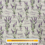 Provence Lavender Bunches Linen Look