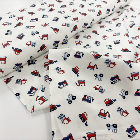 Toy Vehicles Quilting Cotton