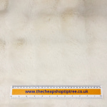 Cream Plush Quilted Effect Faux Fur