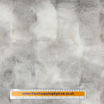Grey Plush Quilted Effect Faux Fur