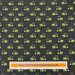 Green Tractors Quilting Cotton