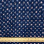 John Kaldor Navy Dot Polyester Peachskin