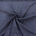 John Kaldor Navy Dot Polyester Peachskin