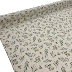 Olive Branches Linen Look
