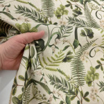 Botanical Leaves Linen Look