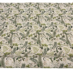 Botanical Leaves Linen Look