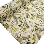 Botanical Leaves Linen Look