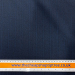 Navy Herringbone Weave Poly Wool Suiting