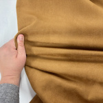 Stretch Caramel Suede