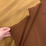 Stretch Caramel Suede