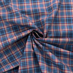 Wine, Royal and Navy Cotton Flannel Check