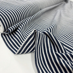 Navy Stripe Muslin
