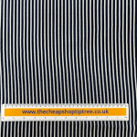 Navy Stripe Muslin