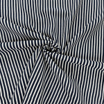 Navy Stripe Muslin