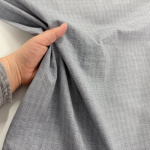 Small Indigo Glen Check Cotton Suiting