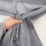 Small Indigo Glen Check Cotton Suiting