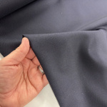 Midnight Navy Poly Wool Suiting