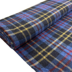 Blue and Gold Wool Check