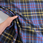 Blue and Gold Wool Check