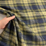 Green and Navy Wool Check