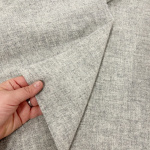 Venice Herringbone Weave Grey Wool