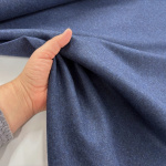 French Navy Wool Cashmere