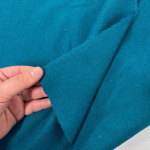 Venice Herringbone Weave Turquoise Wool