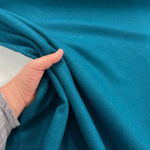 Venice Herringbone Weave Turquoise Wool