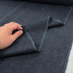 Navy Melange Wool