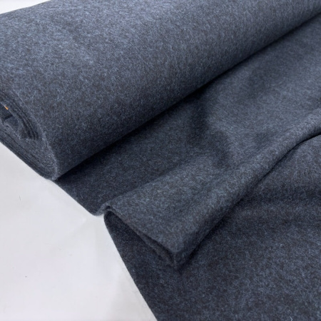 Navy Melange Wool