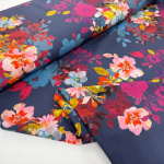 Flower Bouquet Polyester Crepe