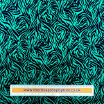 Green Tiger Stripes Polyester