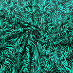 Green Tiger Stripes Polyester