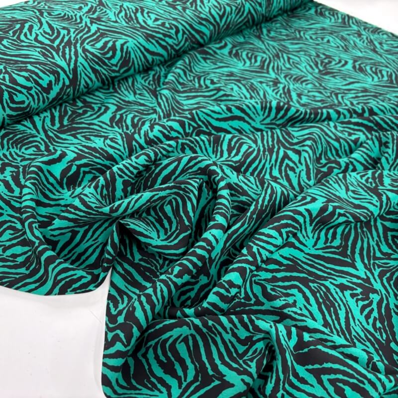 Image of Green Tiger Stripes Polyester